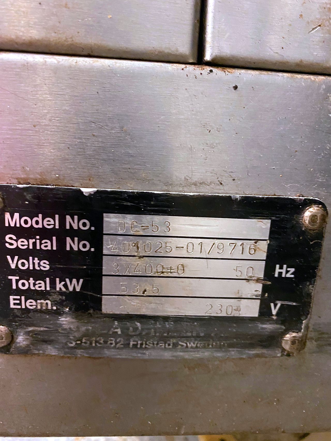 For Sale NZ Used Sveba Dahlen 5 Deck Electric Oven DC-53